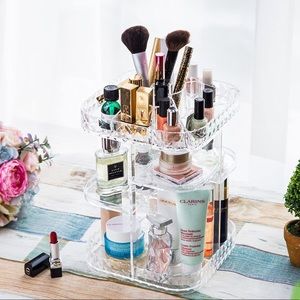 The Container Store Storage Organization Multilevel Rotating Acrylic Makeup Organizer Poshmark